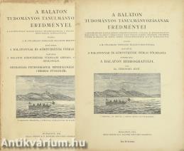 A Balaton tudományos tanulmányozásának eredményei I/1-2.