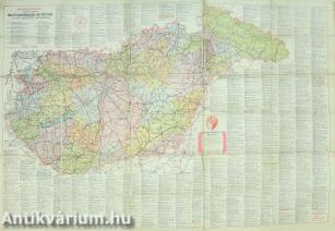 Magyarország autóútai és közigazgatási beosztása (térkép)