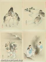 Modern híres művészek festménygyűjteménye [Japán fametszetes album 1894 Osaka.] 