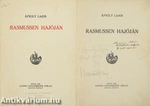 Rasmussen hajóján (aláírt példány)