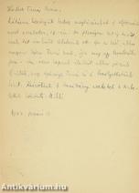 Radnóti Miklós által írt levelezőlap Dr. Juhász Jenő tanár úr részére (A kéziratról írt irodalomtörténeti tanulmány a leírásban olvasható)