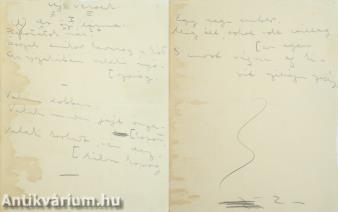 Ady Endre: Az őszi lárma - verskézirat (A kéziratról írt irodalomtörténeti tanulmány a leírásban olvasható)