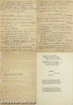 Weöres Sándor kézirata - verselméleti feljegyzései