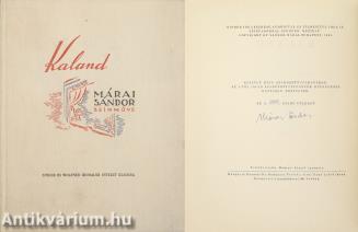 Kaland (aláírt, számozott példány)