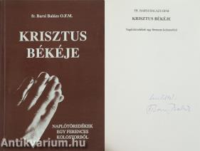 Krisztus békéje (dedikált példány)