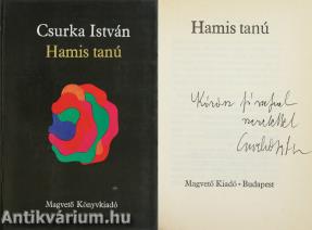 Hamis tanú (dedikált példány)
