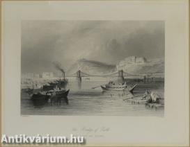 The Bridge of Pesth - rézmetszet, papír, 12 cm x 18 cm