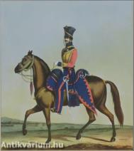 Angol hadsereg lovastisztjei - fotolitográfia, papír 27 cm x 24 cm