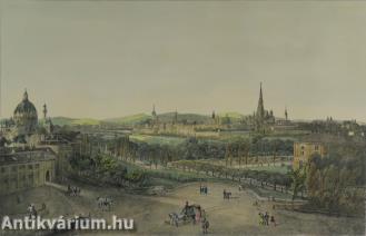 Bécs látképe [1840 körül] - színes litográfia, papír, 27 cm x 41,5 cm