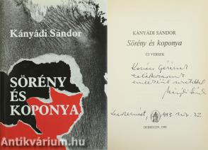 Sörény és koponya (Kányádi Sándor saját kezű korrektúráival ellátott, dedikált példány)