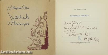 Szatírák könyve (dedikált példány) (Borítóterv és illusztráció: Hegedűs István)