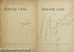 Szaladj csak... (dedikált példány)