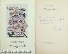 Hét tenger éneke (Nádor Tamás újságírónak dedikált példány)