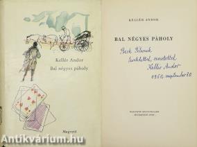 Bal négyes páholy (dedikált példány) (Borítóterv és illusztráció: Würtz Ádám)