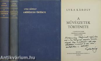 A művészetek története I-II. (dedikált példány)