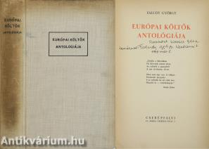 Európai költők antológiája (dedikált példány)