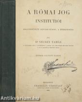 A római jog institutiói