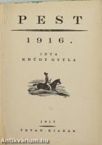Pest 1916. - Első kiadás