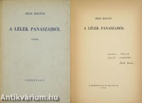 A lélek panaszaiból (Kadosa Pál zeneszerző, zongoraművésznek dedikált példány)