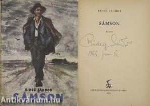 Sámson (aláírt példány) (Borítóterv: Szőnyi Gyula)