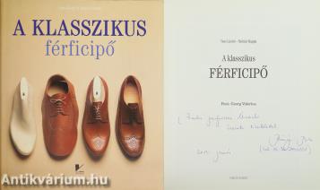A klasszikus férficipő (Bánsági Petra által dedikált példány)