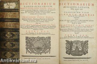 Dictionarium latino-hungaricum/Dictionarium hungarico-latinum