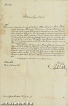 József nádor által aláírt hivatalos okirat