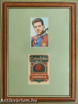 Czibor Zoltán az Aranycsapat tagja, olimpiai bajnok és világbajnoki ezüstérmes magyar labdarúgó által aláírt színes fotó
