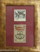 Hidegkuti Nándor az Aranycsapat labdarúgója által aláírt fekete-fehér kép