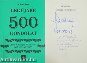 Legújabb 500 gondolat (Habsburg Ottó által aláírt példány)