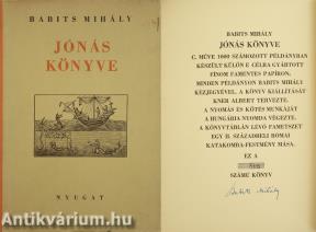 Jónás könyve (aláírt, számozott példány)