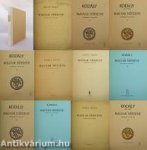 Magyar népzene énekhangra zongorára I-XI.