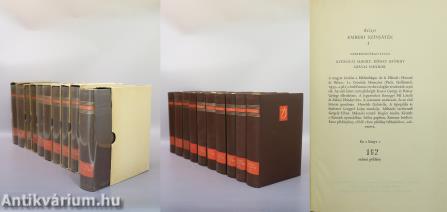 Emberi színjáték I-X. (számozott, bőrkötéses, bibliofil, védődobozos példányok)