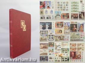 Postai bélyegek egyedi gyűjteménye (322 db, ebből 187 db bélyeg, 127 db bélyegblokk, 2 kisív és 6 egész panel)