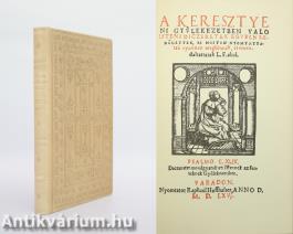 A keresztyéni gyülekezetben való isteni dicséretek (bőrkötéses, bibliofil példány)