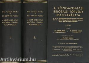 A közigazgatási bírósági törvény magyarázata I-II.