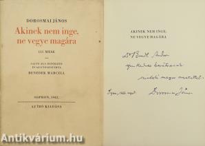 Akinek nem inge, ne vegye magára (dedikált példány)