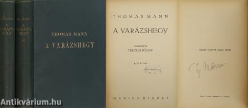 A varázshegy I-IV. (aláírt példány)
