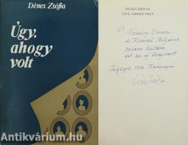 Úgy, ahogy volt (dedikált, aláírt példány)