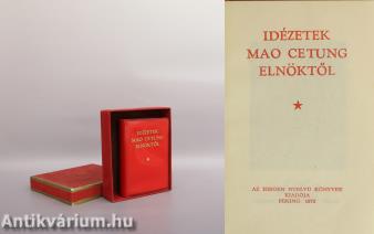 Idézetek Mao Ce tung elnöktől (védődobozos példány)