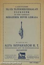 A legfontosabb tej és tejtermékvizsgálati eszközök és főbb módszerek rövid leírása