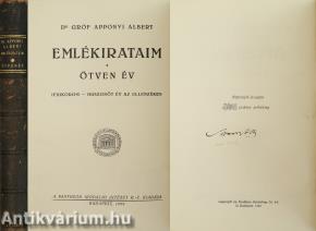 Emlékirataim/Ötven év (aláírt, számozott, bibliofil példány)
