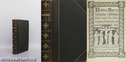 Biblia Sacra Vulgata Editionis Sixti v. Pont. Max. jussu recognita et Clementis VIII. Auctorita te Edita.... Roma, 1901