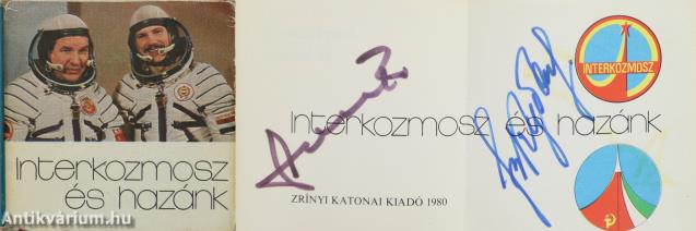 Interkozmosz és hazánk (minikönyv) (Farkas Bertalan és Valeríj Kubaszov által aláírt példány.)