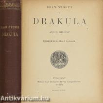 Drakula - Első kiadás, 1898 Rákosi Jenő kiadása!