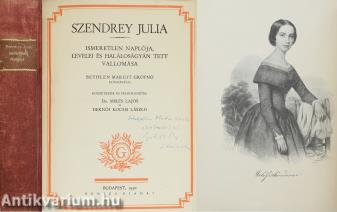 Szendrey Julia (Schöpflin Aladár irodalomtörténésznek dedikált példány)