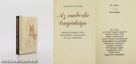 Az emberke tragédiája/Az emberke tragédiája (2 db minikönyv) (számozott példány)