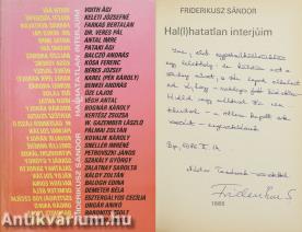 Hal(l)hatatlan interjúim (Nádor Tamás újságírónak dedikált példány)