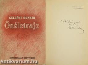 Önéletrajz (Máté György írónak dedikált példány) (Borítóterv: Csillag Vera)