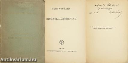Michael von Munkácsy (Majovszky Pál műgyűjtő, újságírónak dedikált példány)